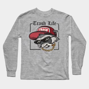 Trash Life Raccoon Ver 2 Long Sleeve T-Shirt